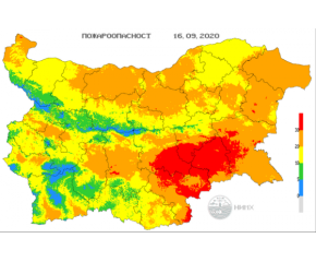 Червен код за пожари е обявен в Ямбол, Сливен, Хасково, Стара Загора и Бургас