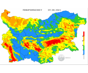 Екстремален индекс за пожароопасност в Ямбол и още 7 области