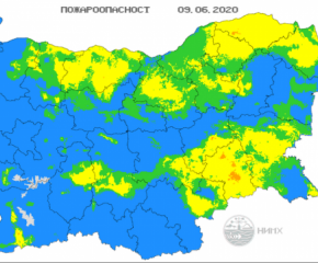 НИМХ: Висок е рискът от пожари за Ямбол, Сливен и още области в страната