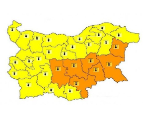 Оранжев код за горещини в Ямбол и още 6 области в страната
