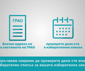 Още 2 седмици приемат заявления за гласуване по настоящ адрес