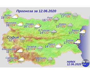 Предимно облачно време с краткотрайни превалявания днес