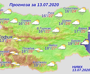 Ветровито и с до 28 градуса температура днес