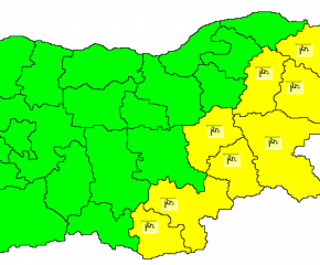 Жълт код за силен вятър в Ямбол, Сливен и още 6 области