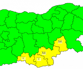 Жълт код за Ямбол и още 3 области е обявен за 2 април